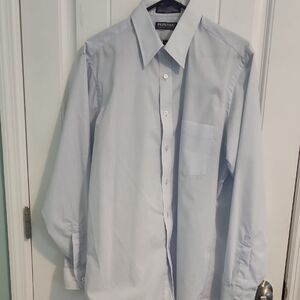 Puritan Blue Dress Shirt Classic Long Sleeve (J21)